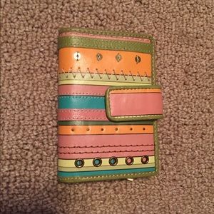 Fun multi colored wallet